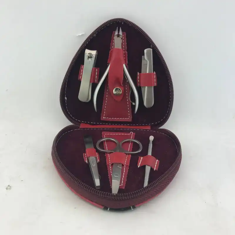 ست مانیکور و پدیکور مدل قلبی مجموعه 6 عددی