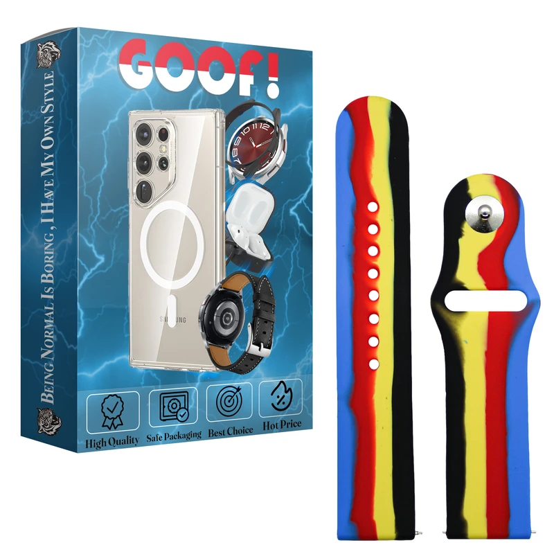 بند گوف مدل Rainbow-c4 مناسب برای ساعت هوشمند سامسونگ Galaxy Watch 3 45mm
