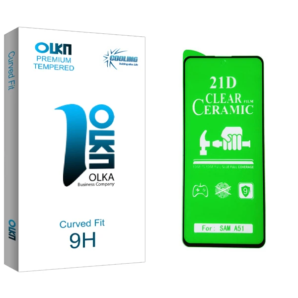 محافظ صفحه نمایش سرامیکی کولینگ مدل Olka glass مناسب برای گوشی موبایل سامسونگ Galaxy A51