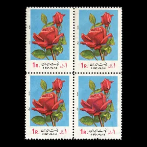 تمبر یادگاری مدل گل رز 1351 مجموعه 4 عددی 