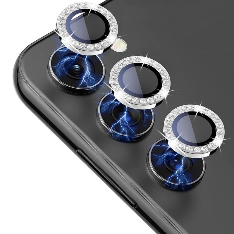 محافظ لنز دوربین ایرگلوری مدل نگین دار مناسب برای گوشی موبایل سامسونگ Galaxy S24 FE