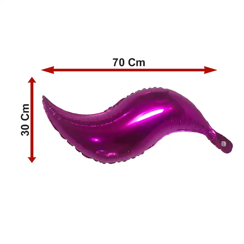 بادکنک فویلی لاکی بالونز مدل دم پری دریایی کد 1185 مجموعه 2 عددی