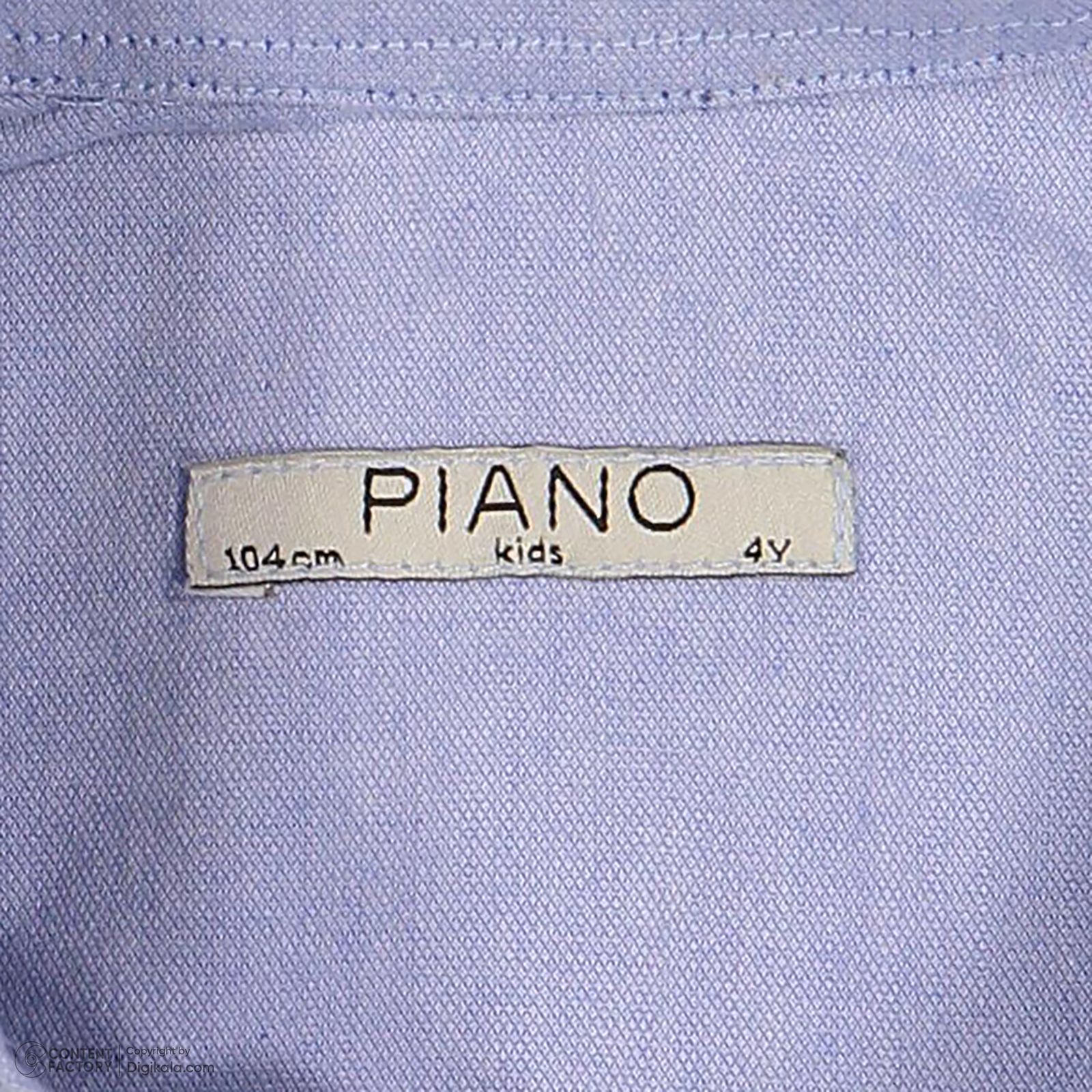 پیراهن آستین بلند پسرانه پیانو مدل 8748-1 -  - 4