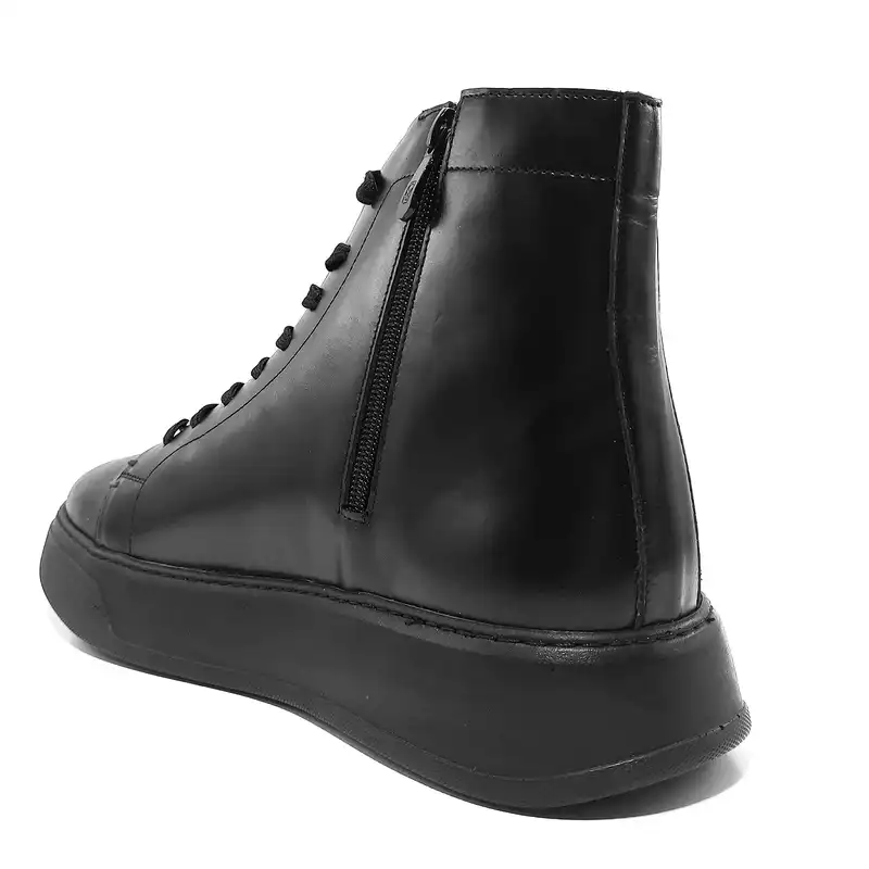 نیم بوت زنانه کرمانی مدل چرم دستدوز کد 650 رنگ مشکی