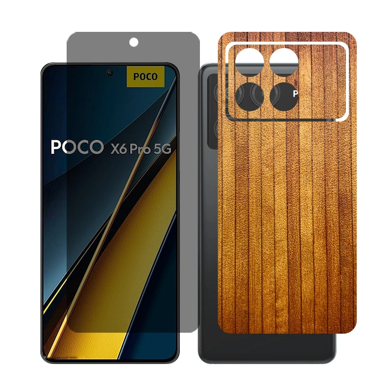 محافظ صفحه نمایش حریم شخصی گلس مدل Together مناسب برای گوشی موبایل شیائومی Poco X6 Pro به همراه برچسب پوششی