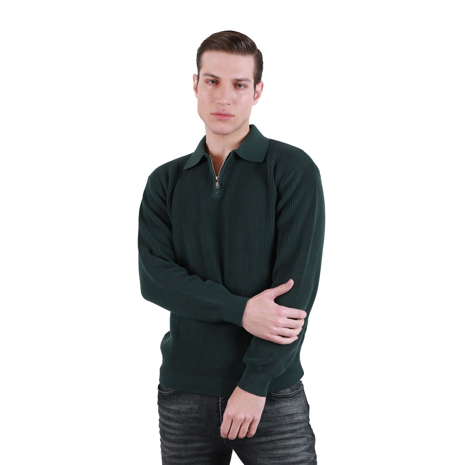 پلیور مردانه پاتن جامه مدل نیم زیپ 304021030033999 -  - 4