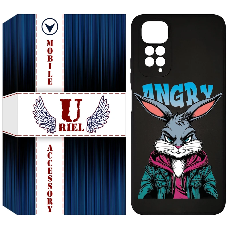 کاور یوریل قاب مدل KSH کد 51 طرح خرگوش مناسب برای گوشی موبایل شیائومی Redmi Note 11 4G / Redmi Note 11S