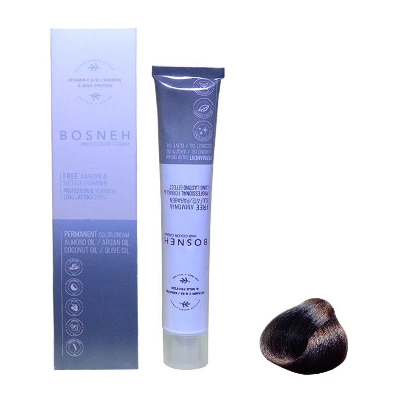 رنگ مو بوسنه مدل FREE AMMONIA شماره MA2.0 حجم 100 میلی لیتر رنگ خاکستری