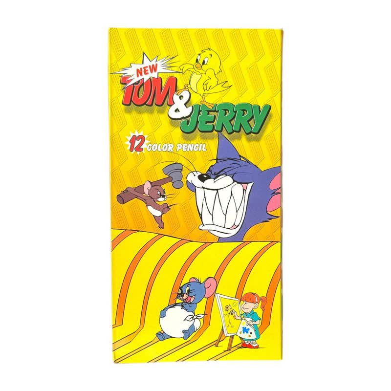 مداد رنگی 12 رنگ تام و جری مدل 123