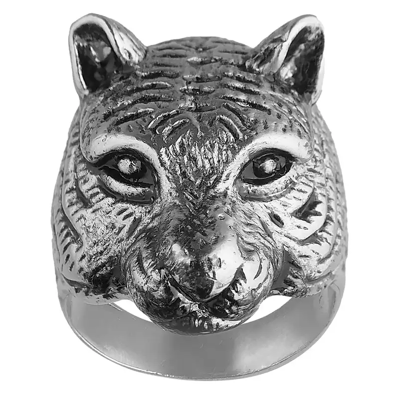 انگشتر مردانه مدل ببر کد Rk