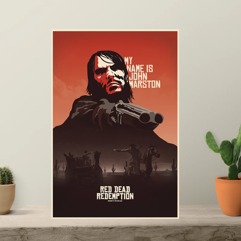 تابلو مدل گیمینگ رد دد جان مارسون red dead redemption کد 1273