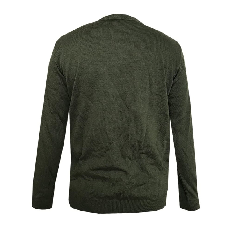 پلیور مردانه مدل یقه هفت 1120 رنگ سبز یشمی