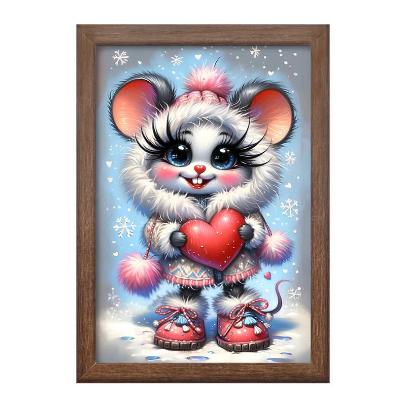 تابلو خندالو طرح موش بانمک کد F7556