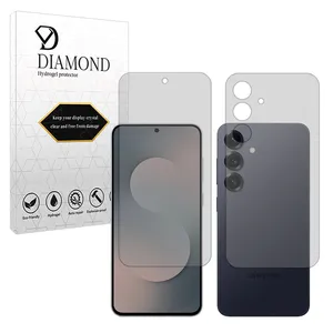 Diamond Tough model transparent screen protector suitable for Samsung Galaxy S25 FE mobile phone along with the back protector