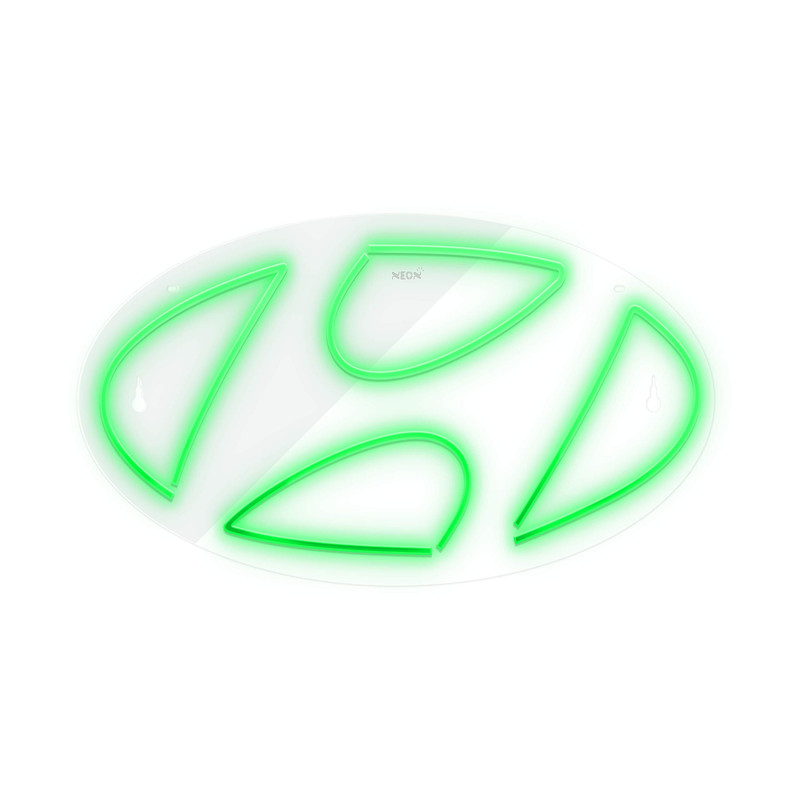 چراغ دیواری نئون دیزاین طرح Hyundai_GR