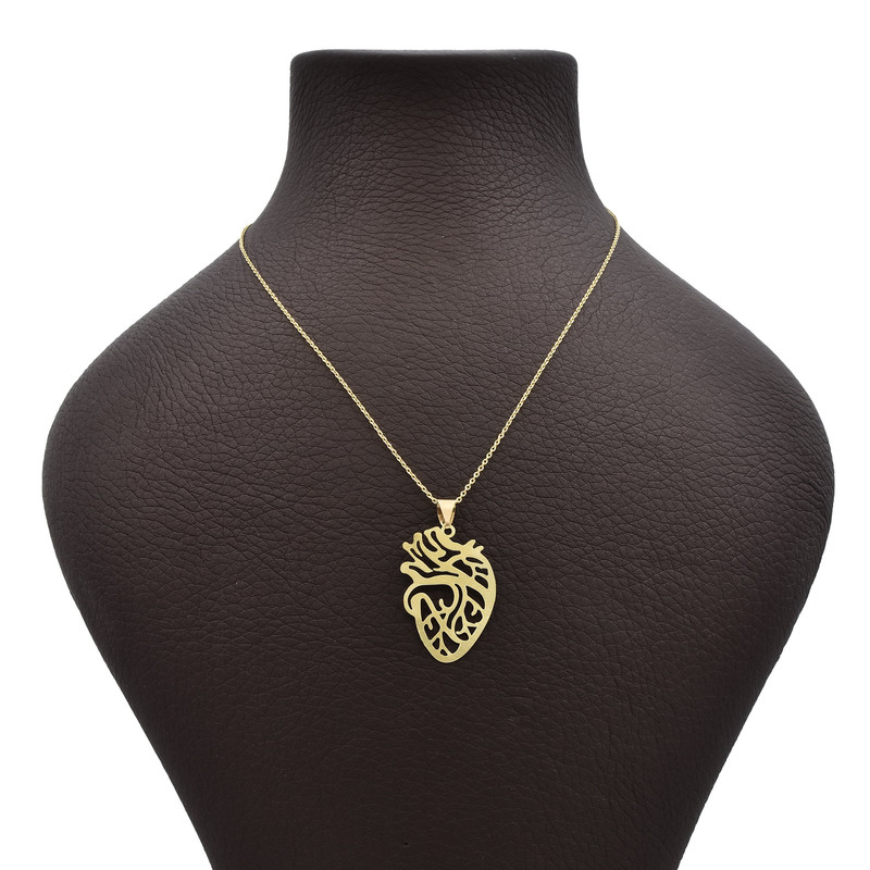 گردنبند طلا 18 عیار زنانه الن نار مدل قلب 6303086