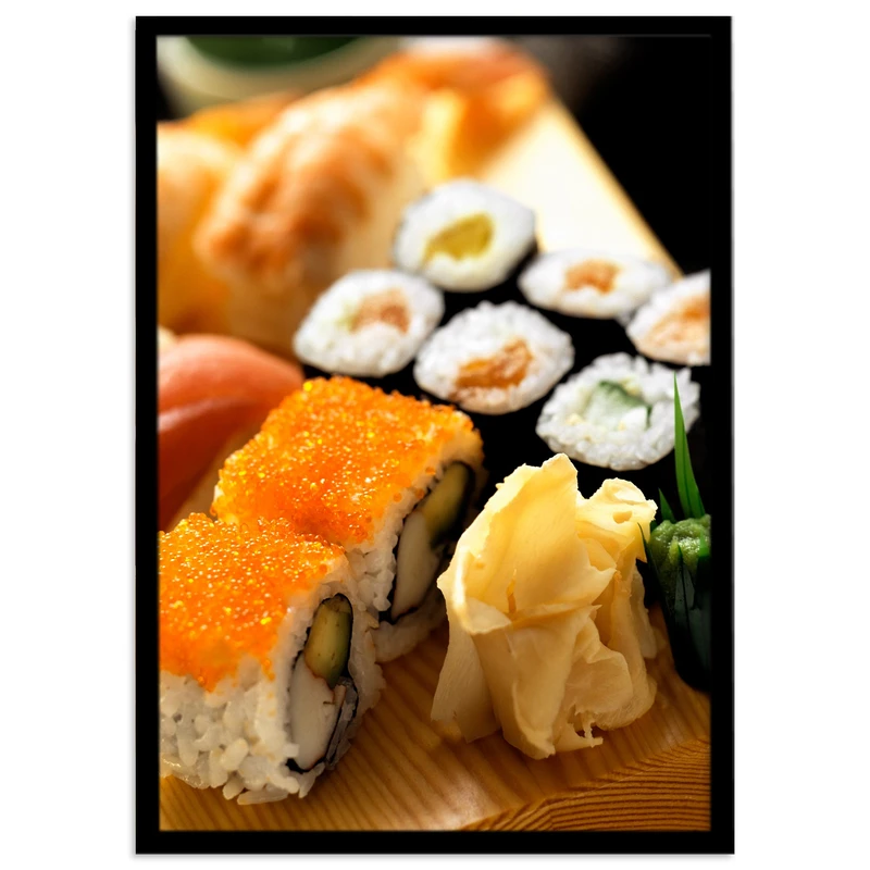 تابلو بکلیت طرح بشقاب سوشی مدل B-s440