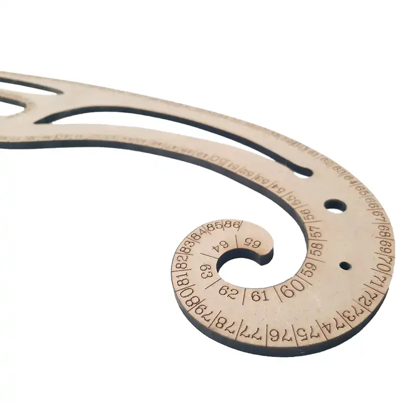 خط کش خیاطی مدل پیستوله