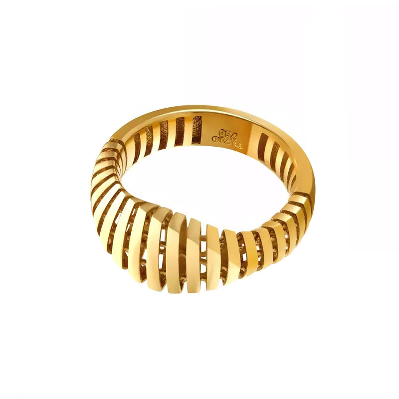 انگشتر طلا 18 عیار زنانه گالری روبی مدل بیونیک