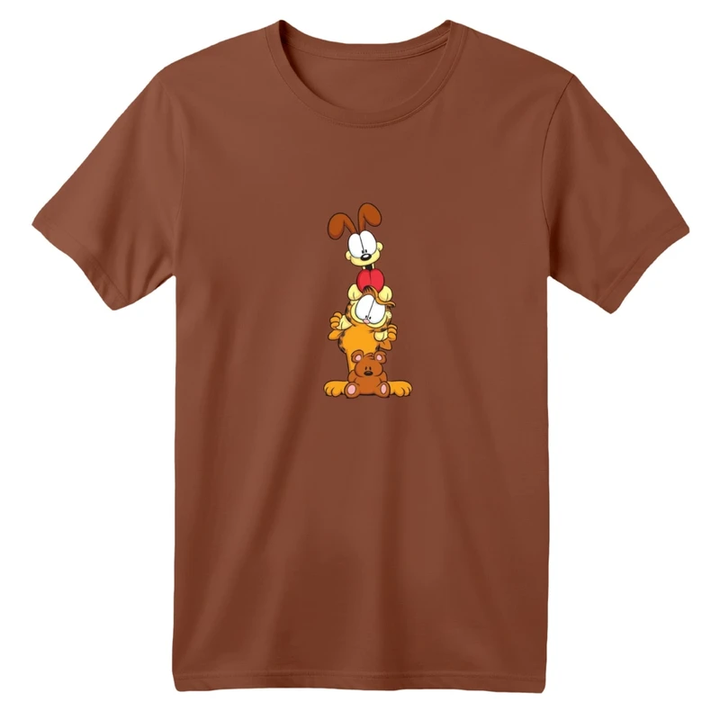 تی شرت آستین کوتاه بچگانه مدل گارفیلد کد 01