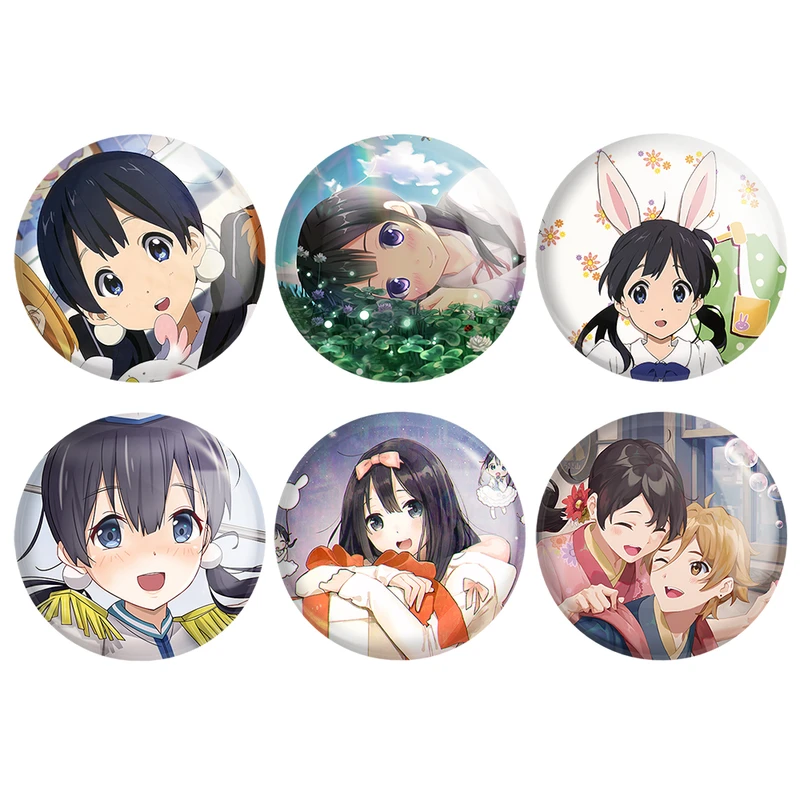 مگنت خندالو طرح انیمه فروشگاه تاماکو Tamako Market کد 1524B مجموعه 6 عددی