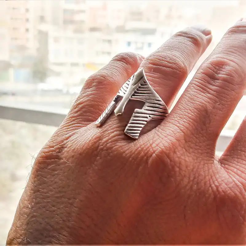 انگشتر مردانه مدل گلادیاتور ES-W21