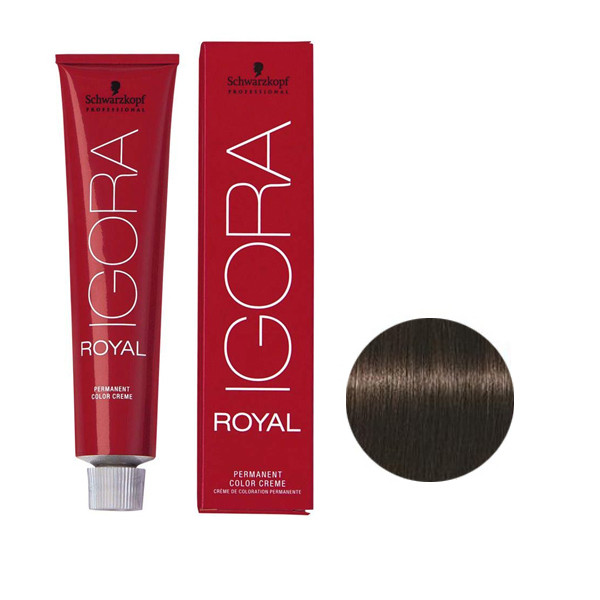 رنگ مو ايگورا رويال شماره 4.0 حجم 60 ميلی ليتر رنگ قهوه ای متوسط طبيعی