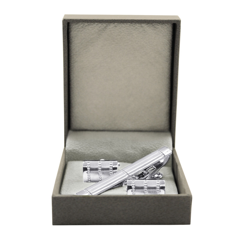 ست دکمه سردست و گیره کراوات مردانه کد 04-9 ست دکمه سردست و گیره کراوات مردانه کد 04-9