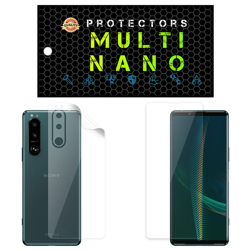  محافظ صفحه نمایش مولتی نانو مدل X-SFT مناسب برای گوشی موبایل سونی Xperia 5 III به همراه محافظ پشت