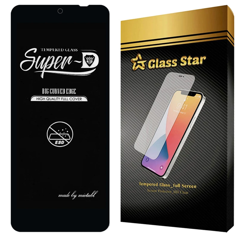 محافظ صفحه نمایش گلس استار مدل SUPRG20 مناسب برای گوشی موبایل شیائومی Redmi 12 4G / Redmi 12 5G / Redmi Note 13R 5G / Redmi 13 4G / Redmi 13 5G / Poco M6 Plus / Redmi 13x 4G/ بلک ویو BlackView Shark 8 4G