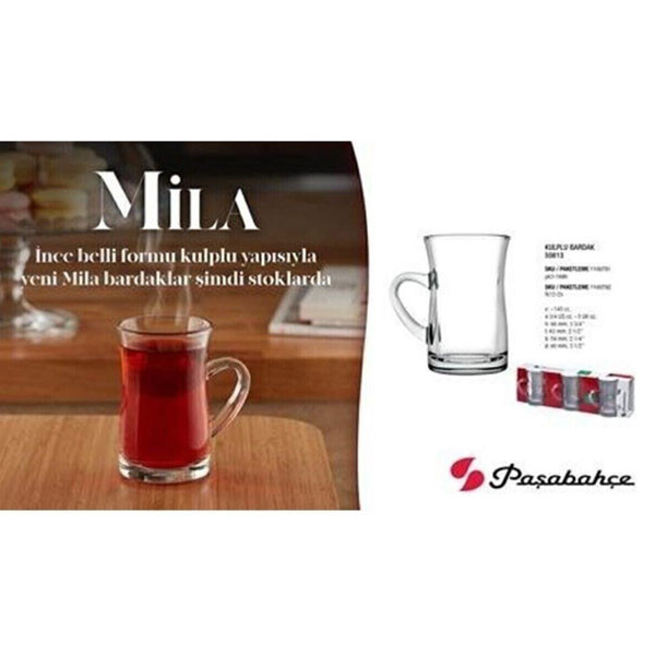 استکان پاشاباغچه مدل Mila کد 55613 مجموعه شش عددی