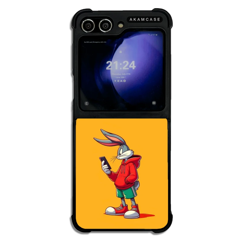کاور آکام مدل AMC-WSGZFLIP5-BUNNY-3 مناسب برای گوشی موبایل سامسونگ Galaxy Z Flip 5