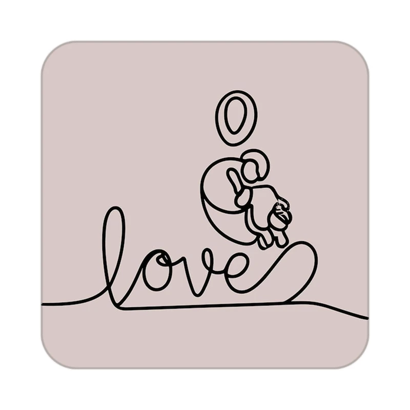 زیر لیوانی کاکتی طرح عاشقانه مدل mp39577