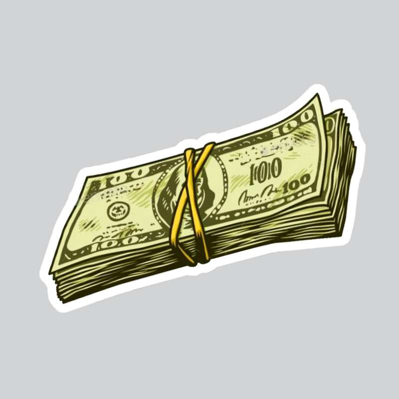 استیکر لپ تاپ پیکسل میکسل مدل دلار استیکر لپ تاپ پیکسل میکسل مدل دلار