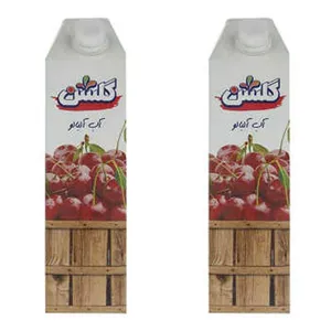 آبمیوه آلبالو گلشن 1 لیتر بسته 2 عددی