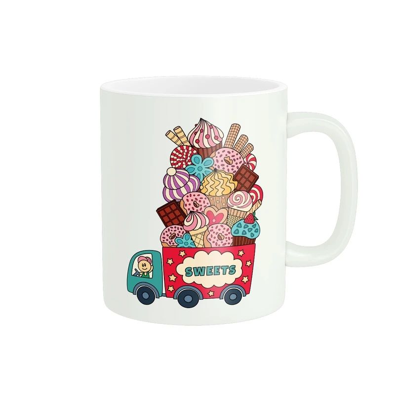 ماگ پادآفرین طرح شکلات کد PM026