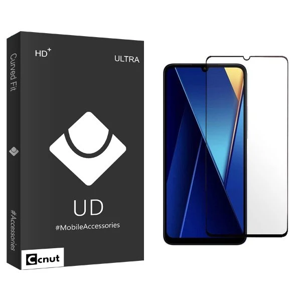 محافظ صفحه نمایش شیشه ای کوکونات مدل UDB مناسب برای گوشی موبایل شیائومی Poco C65