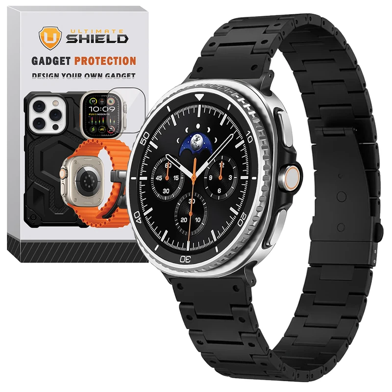 بند آلتیمیت شیلد مدل Santos NV8 مناسب برای ساعت هوشمند سامسونگ Galaxy Watch 8 40mm / Watch 8 44mm / Watch 8 Classic 46mm