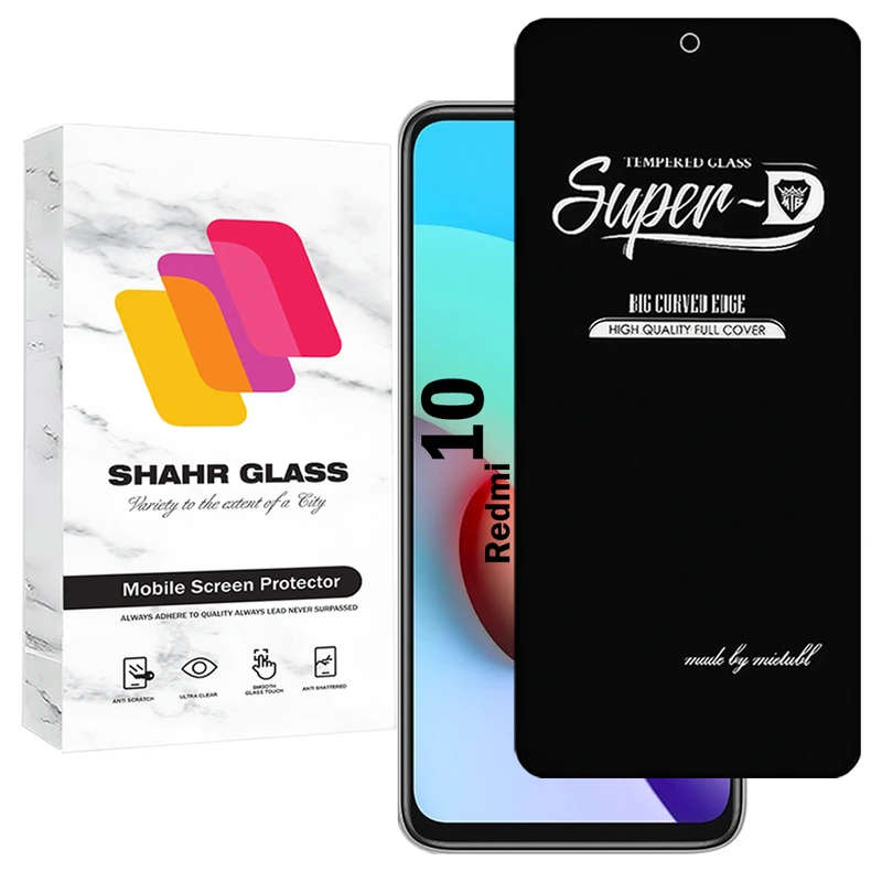 محافظ صفحه نمایش شهر گلس مدل SUPERDNSH مناسب برای گوشی موبایل شیائومی Redmi 10