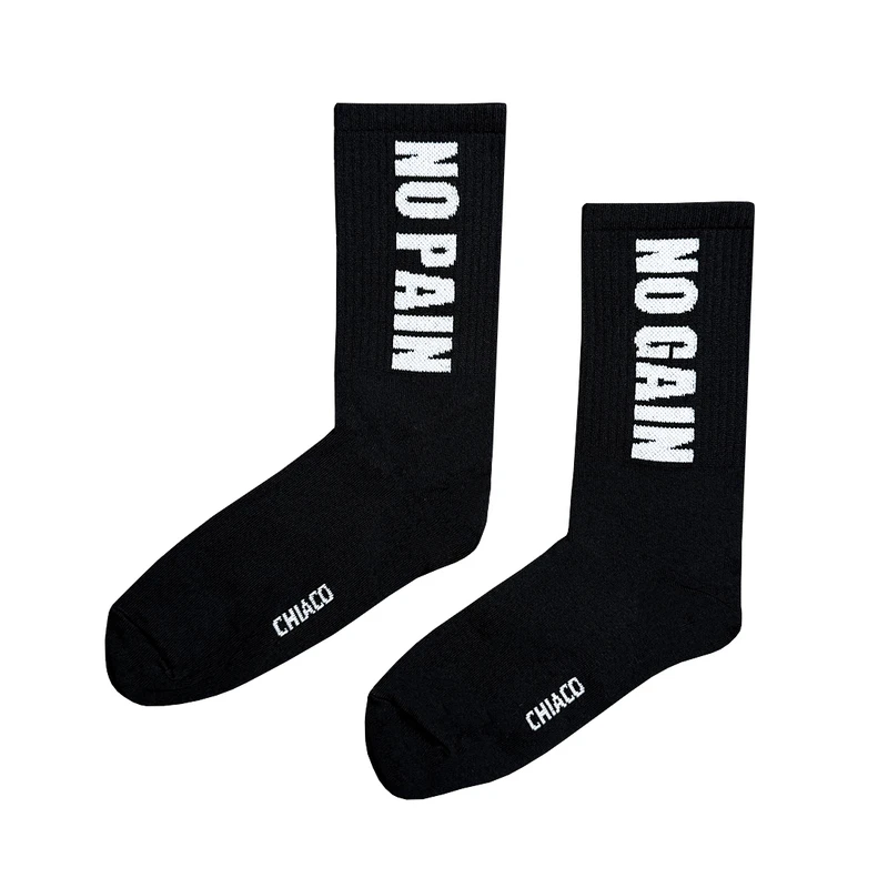 جوراب ورزشی ساق بلند مردانه چیاکو مدل NO PAIN NO GAIN