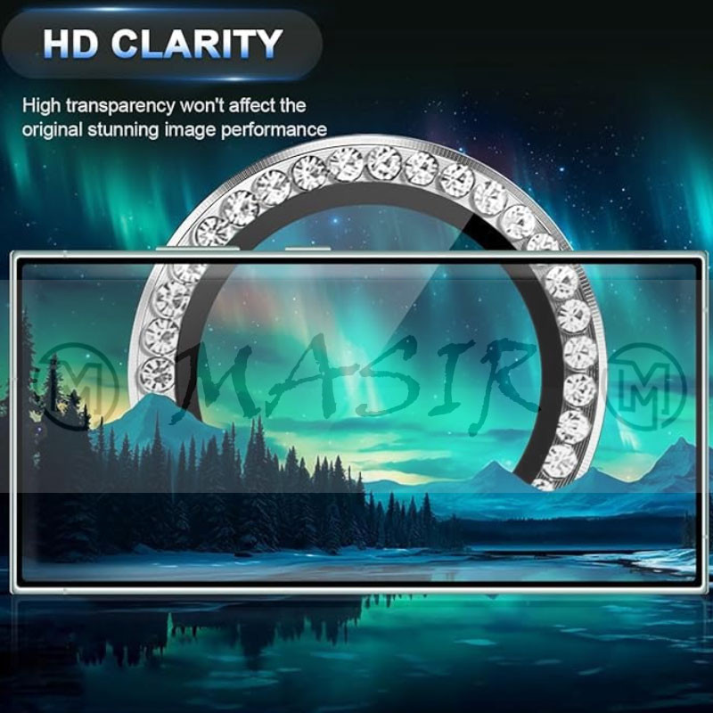 محافظ لنز دوربین مسیر مدل Diamond Ring Lens مناسب برای گوشی موبایل سامسونگ Galaxy S23 FE