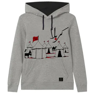 هودی دخترانه 27 مدل کربلا کد V86 رنگ طوسی