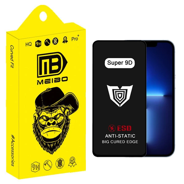 محافظ صفحه نمایش میبو مدل Super 9D مناسب برای گوشی موبایل اپل iPhone 13 Pro Max / 14 Plus 