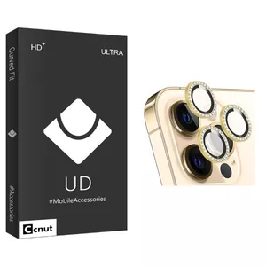 محافظ لنز دوربین کوکونات مدل UDB رینگی نگین دار مناسب برای گوشی موبایل اپل iPhone 13 Pro