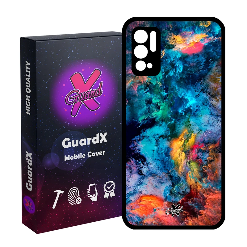 کاور گارد ایکس طرح Colors مدل Glass10117 مناسب برای گوشی موبایل شیائومی Redmi Note 10 5G / Poco M3 Pro
