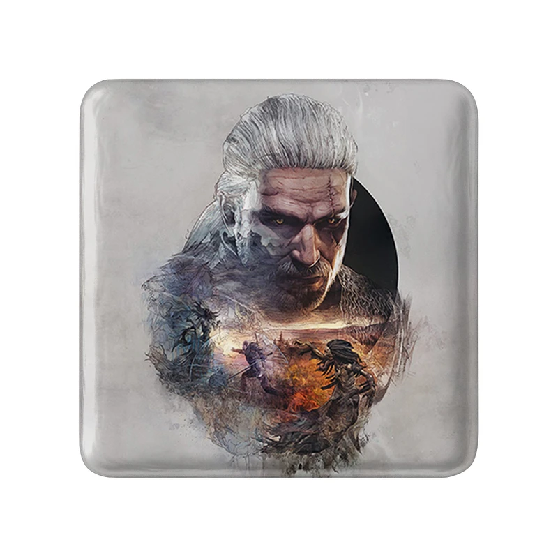 مگنت خندالو طرح گرالت ویچر مدل مربعی کد 30940