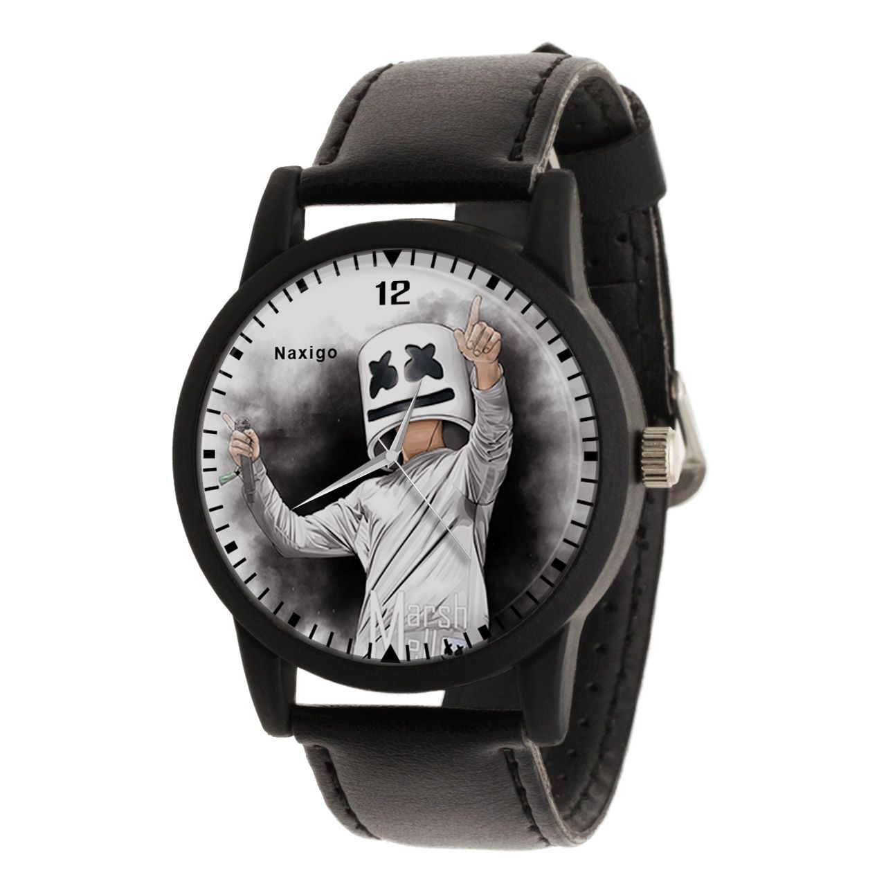ساعت مچی عقربه ای ناکسیگو طرح دی جی مارشملو کد LF4187 -  - 1