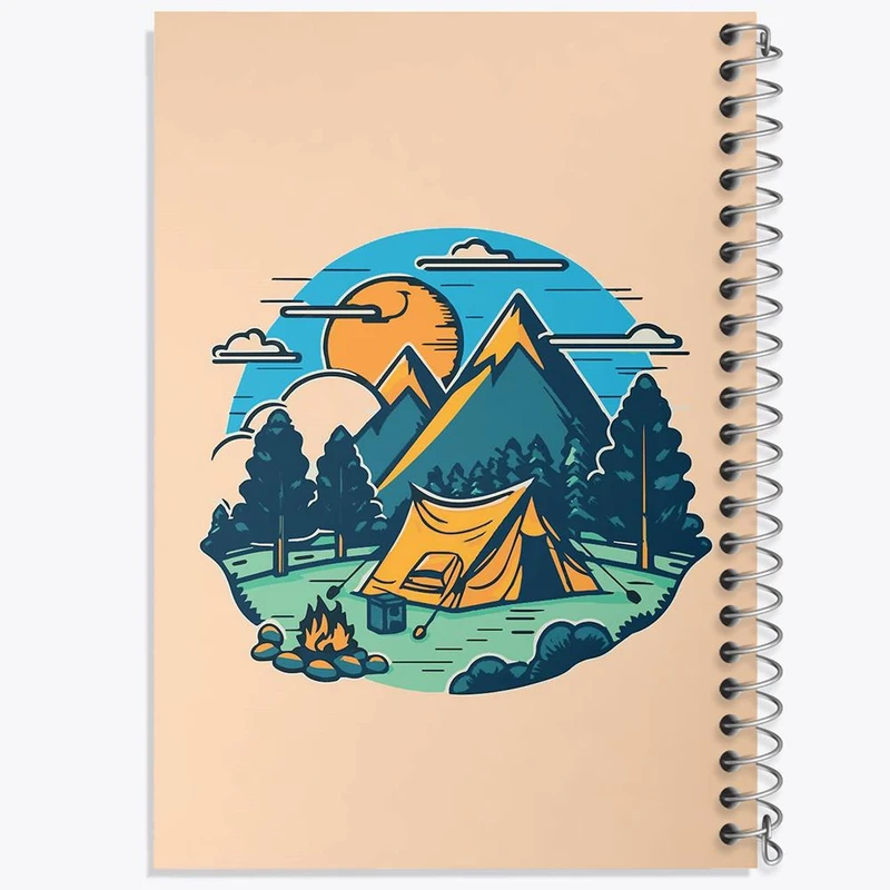 دفتر مشق 100 برگ خندالو طرح کمپینگ کد 26054
