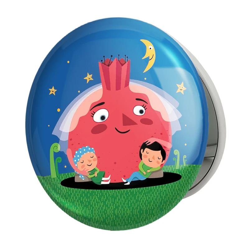 آینه جیبی خندالو طرح شب یلدا مدل تاشو کد 20410 