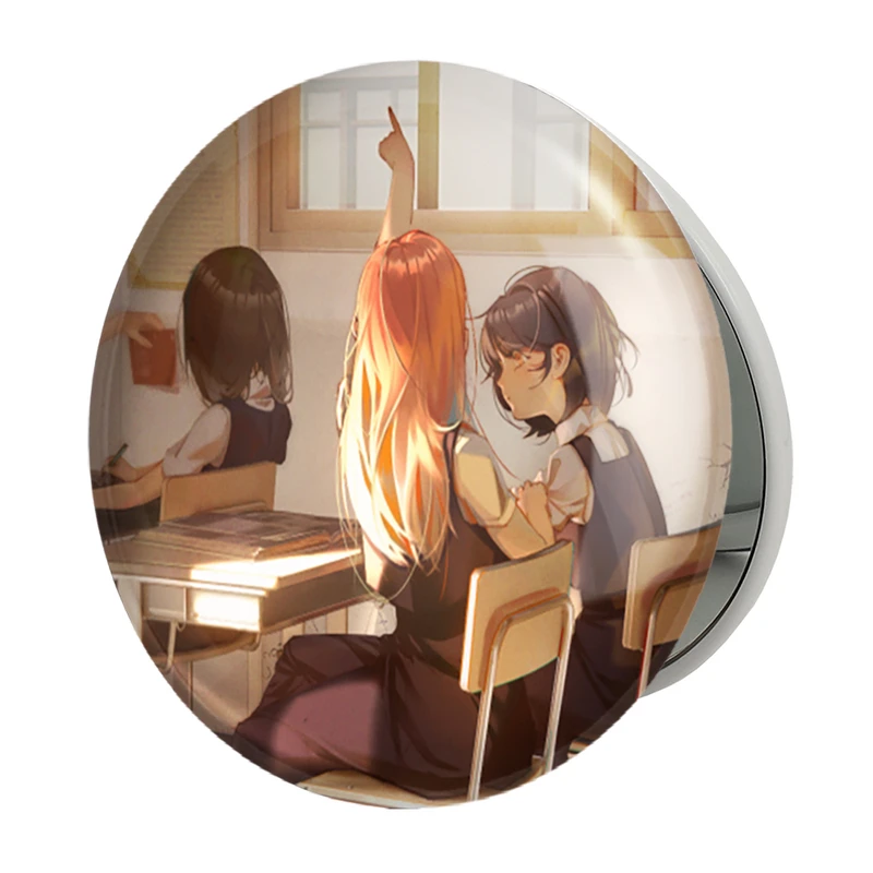 آینه جیبی خندالو طرح فریل انیمه واندر اگ پرایورتی مدل تاشو کد 34037